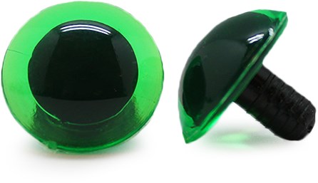 Safety Eyes Transparent Green (2 pieces) 