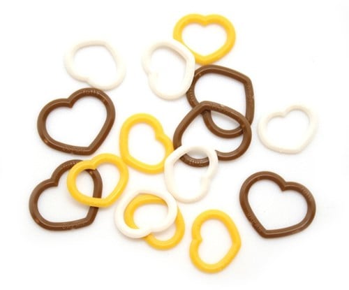 Tulip Stitch Markers Heart Multi-Colored M/M/L