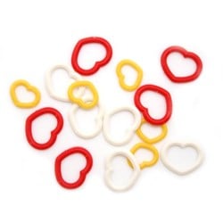 Tulip Stitch Markers Heart Multi-Colored S/M/M