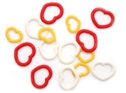 Tulip Stitch Markers Heart Multi-Colored S/M/M