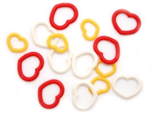 Tulip Stitch Markers Heart Multi-Colored S/M/M