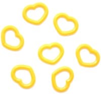 Tulip Stitch Markers Heart Solid-Colored 1 Yellow S