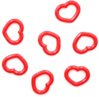 Tulip Stitch Markers Heart Solid-Colored 2 Red S