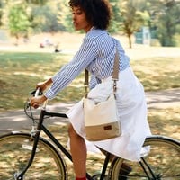 DMC Eco Vita Cross body schoudertas 32x29cm beige