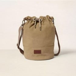 DMC Eco Vita Cross Bucket Shoulder Bag 32x33cm Beige