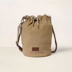 DMC Eco Vita Cross Bucket Shoulder Bag 32x33cm Beige