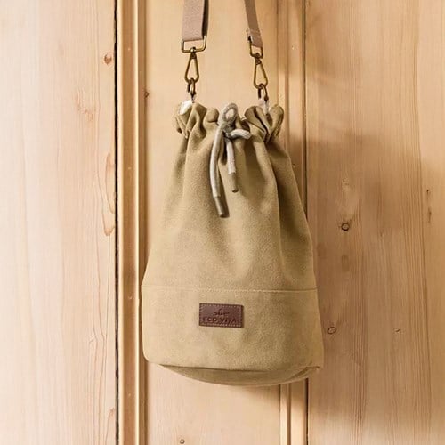 DMC Eco Vita Cross bucket schoudertas 32x33cm beige