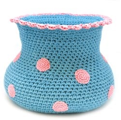 Crochet Pattern Polkadot Vase