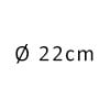 22 cm