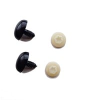 Plastic veiligheidsogen ovaal 001 zwart 20mm-2