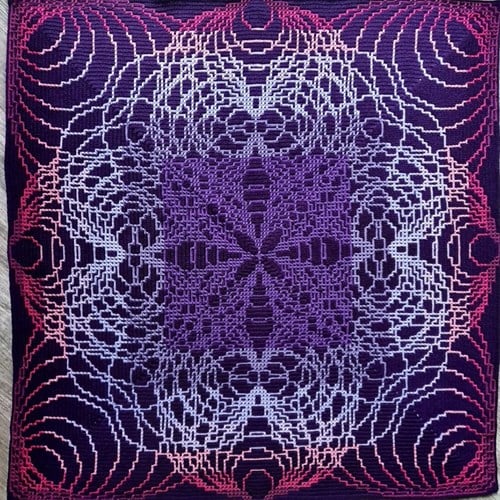 Inner Circle Purple/ Pink Crochetkit - with Digital Pattern