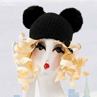 Rico Fake Fur Pompon Large 14 Orange-3
