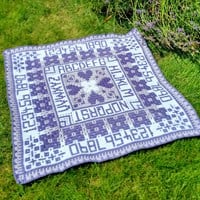 Rosina Plane - Mile Cross Sampler Baby Blanket CAL Ultra Violet Yarn Kit