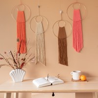Macramé Pattern Yarn and Colors Waterfall Wall Hanging-2