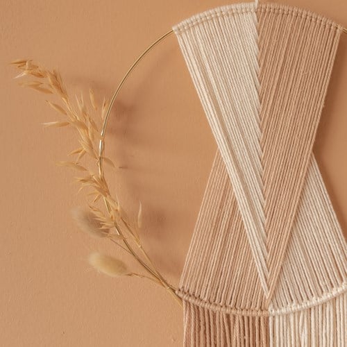 Macramé Pattern Yarn and Colors Weave it Wall Hanging