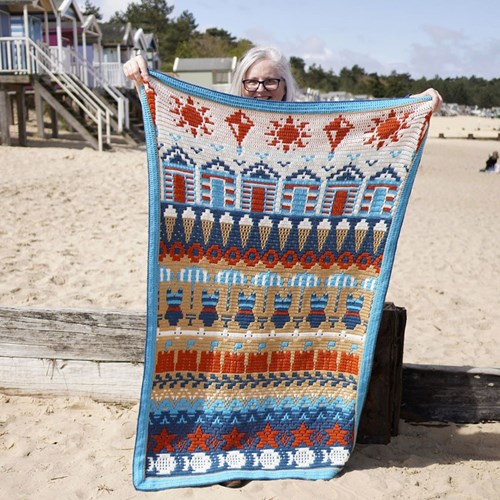 Blanket Beside the Seaside CAL by Rosina Plane yarn kit
