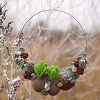 Winter wreath Crochet Kit-2