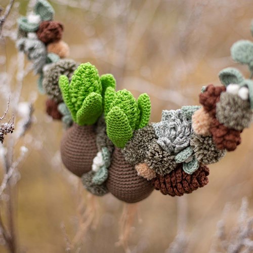Winter wreath Crochet Kit-2