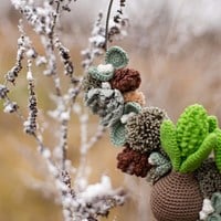 Winter wreath Crochet Kit-3
