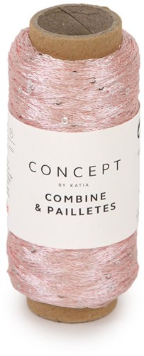 Katia Combine & Paillettes 050 Bubblegum Pink