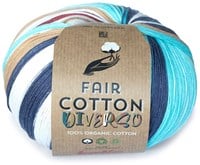 Katia Fair Cotton Diverso 400 Brown-Lila-Blue