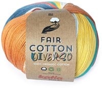 Katia Fair Cotton Diverso 404 Coral-Orange-Green