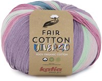 Katia Fair Cotton Diverso 406 Waters/Rosés/Lime