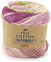 Katia Fair Cotton Infinity 108 Lila-Pistachio-Blue