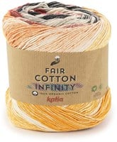 Katia Fair Cotton Infinity 109 Red-Orange-Black