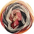 Katia Fair Cotton Infinity 109 Red-Orange-Black-2