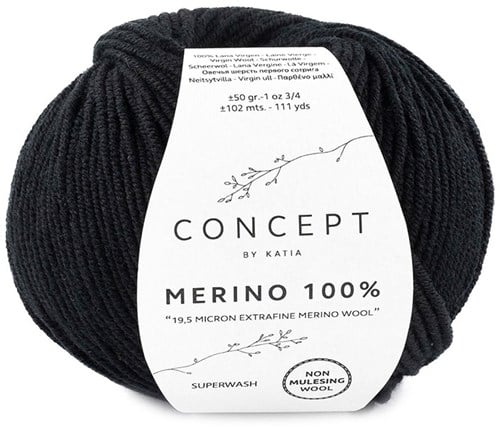 Katia Merino 100% 002 Black