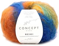 Katia Reiki 205 turquoise-Orange-Khaki