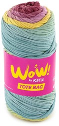 Katia WOW - Tote Bag 304 Purple-Lemon yellow-Water blue