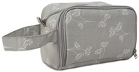 Yarnplaza Crochet Pouch Small Grey Flowers
