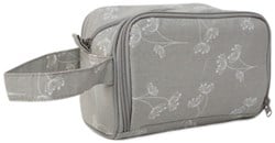Yarnplaza Crochet Pouch Small Grey Flowers