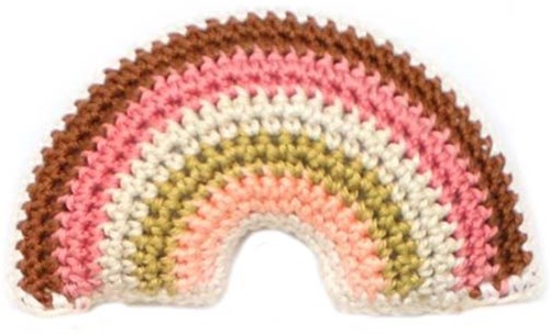 Yarnplaza Rainbow Hanging Stroller Toy Crochet Kit 3 Vintage pink-2
