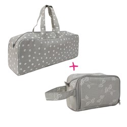 Yarnplaza Knitting Bag and Crochet Pouch Set