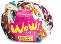 Katia WOW - Chunky Boom 301 Caramel-Brown-Blue-Red