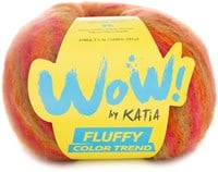 Katia WOW - Fluffy Color Trend 303 Orange - Strawberry Red - Pistache