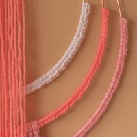 Yarn and Colors Wrapped Up Wall Hanging