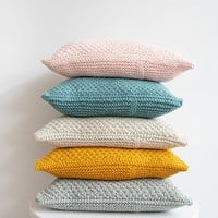 Yarn and Colors Moss and Cross Cushion Knit Kit 1