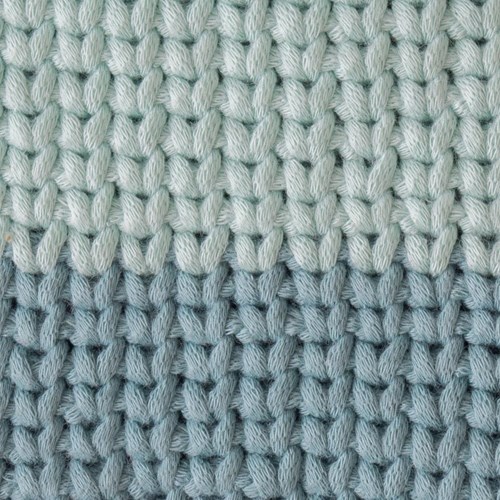 Yarn and Colors Slouchy Pouch Color Block Crochet Kit 073 Jade Gravel-2