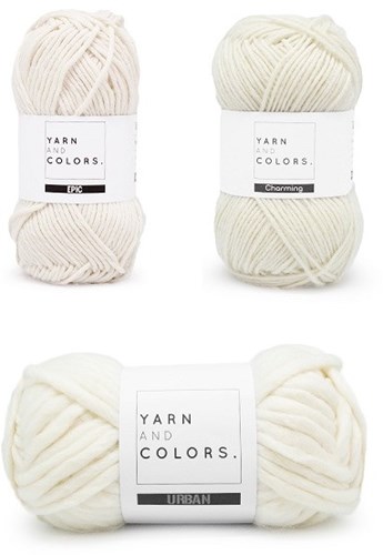 Yarn and Colors Three is a Charm WOW! Wall Hanging Kit 091 Cream-2
