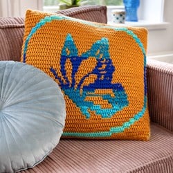 Bountiful Butterfly Pillow Yarn and Crochetkit
