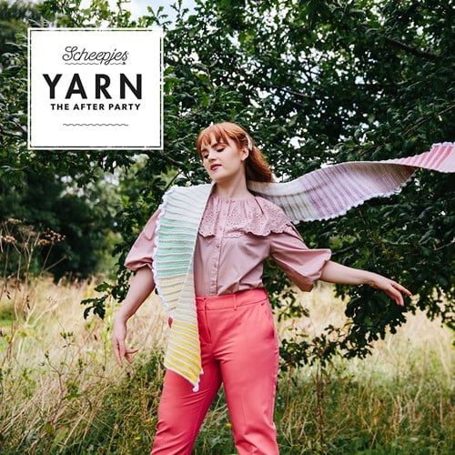 YARN The After Party nr.157 Rainbow Crescent Scarf UK-2