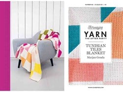 Yarn the after party nr.68 Tunisian tiles blanket crochet pattern