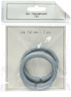 Go Handmade Link Ring Gray / Blue-2