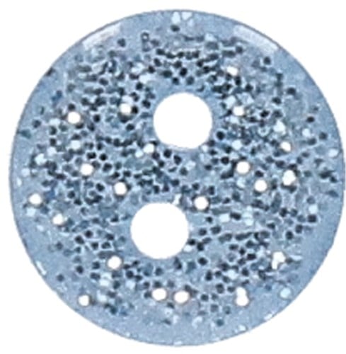 Go Handmade Glitter Buttons Blue 9mm (15 pieces)-3