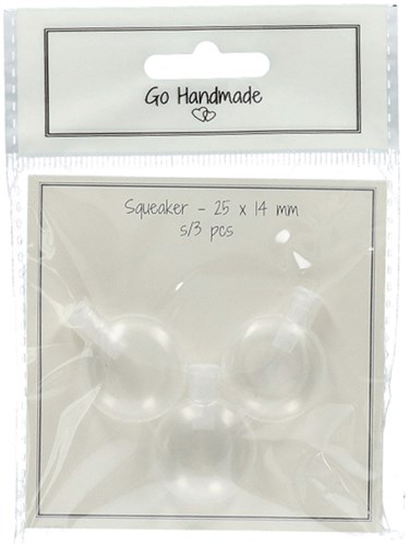 Go Handmade Toy Squeaker 35 x 25 mm (3 pieces)