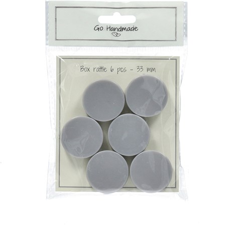 Go Handmade Box Rattle Ø 33 mm (6 pieces)